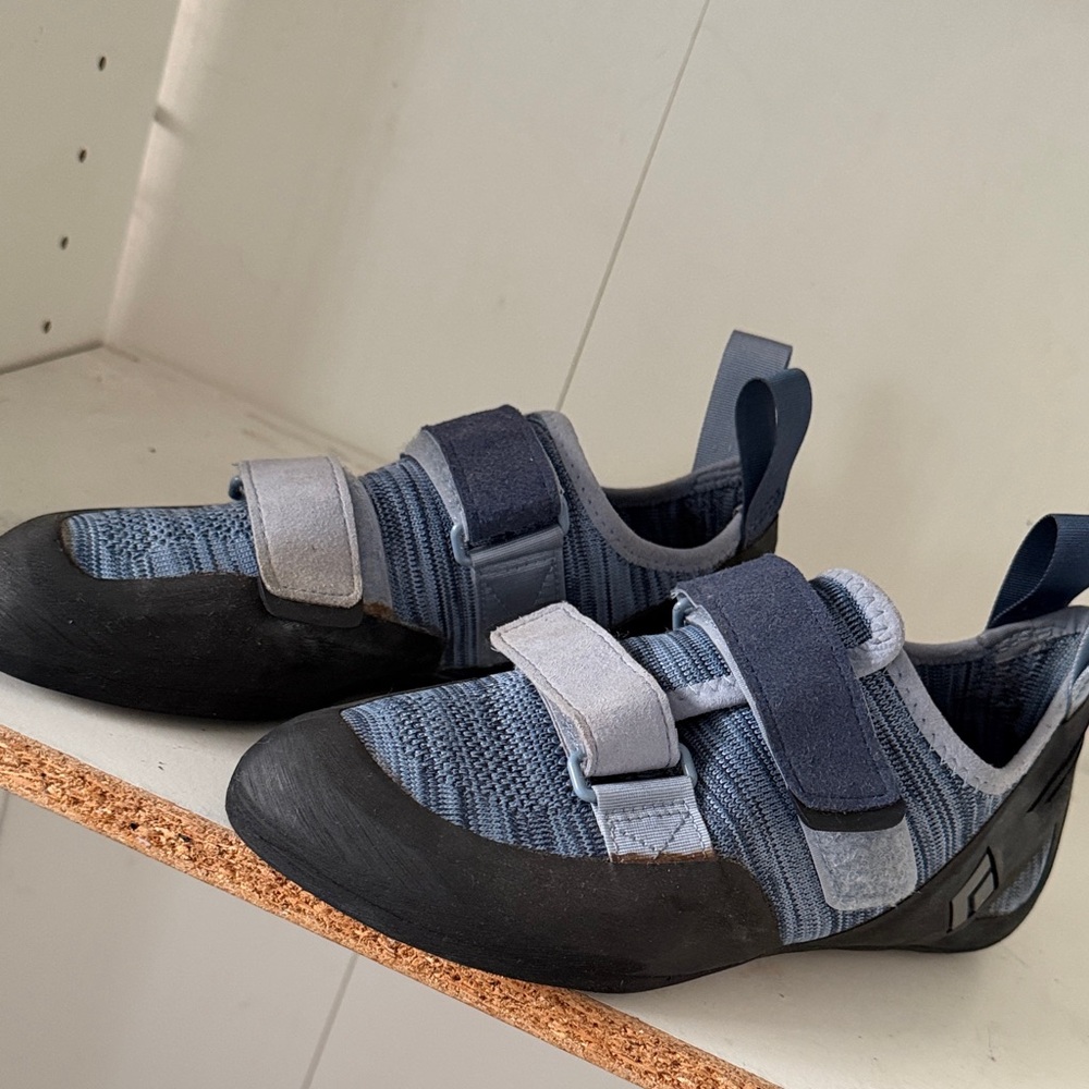 Black Diamond Blue and Black Climbing Shoes